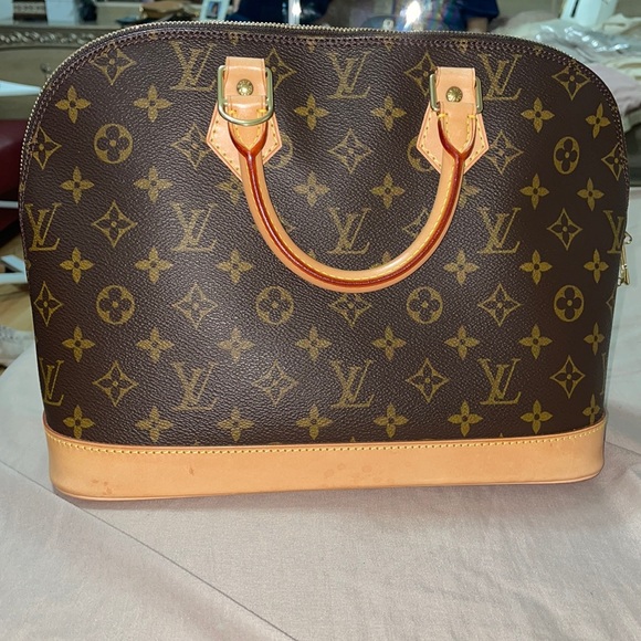 Alma PM Monogram Canvas Top Handle Bag - Picture 3 of 15